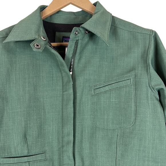 Patagonia Jacket Womens S Eucalyptus Green Fremont Utility Windproof Gorpocore - Picture 4 of 6